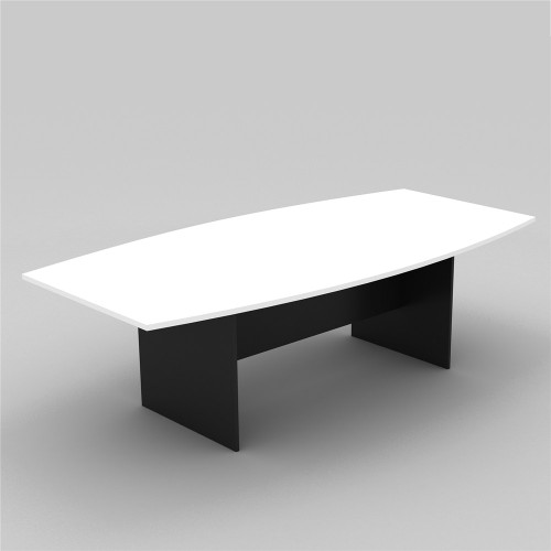 BOARDROOM TABLE H-BASE 2400(W) X 1200(D) X 720(H) WHITE / CHARCOAL