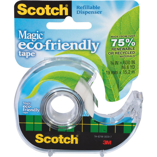 SCOTCH MAGIC TAPE DISPENSER 123 Greener 19mm x 15.2m