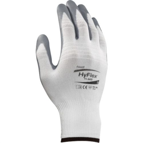 ANSELL HYFLEX FOAM NITRILE GLOVES WITH NYLON LINER SIZE 8 Medium Pack of 12 (See also MAX-GNF12408)