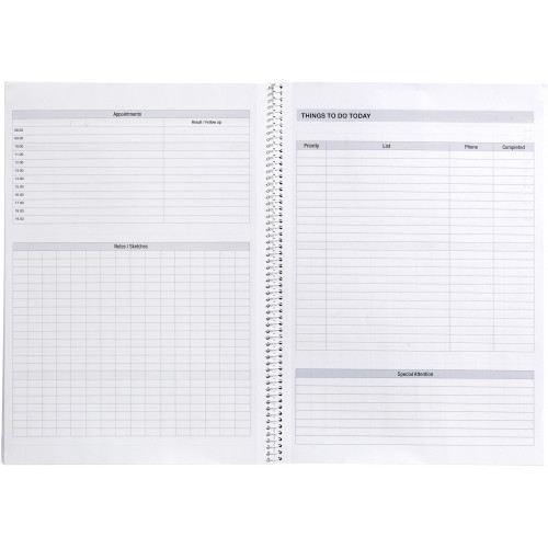 SPIRAX P704 NOTEBOOK TO DO LIST 140 PAGE A4 BLACK