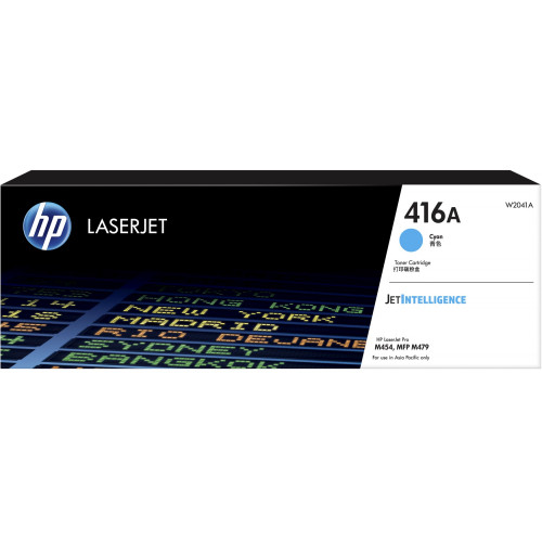 HP #416A ORIGINAL CYAN TONER W2041A 2.1K Suits HP Color Laserjet Pro M454 / M479