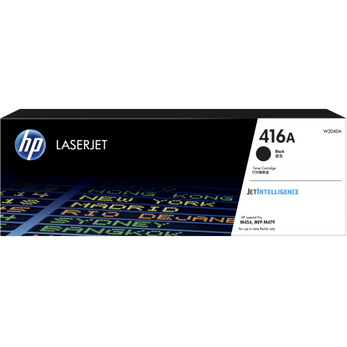 HP #416A ORIGINAL BLACK TONER W2040A 2.4K Suits HP Color Laserjet Pro M454 / M479