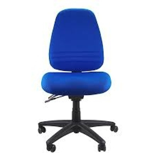 ENDEAVOUR 103 FULLY ERGONOMIC CHAIR BLUE FABRIC - NO ARMS