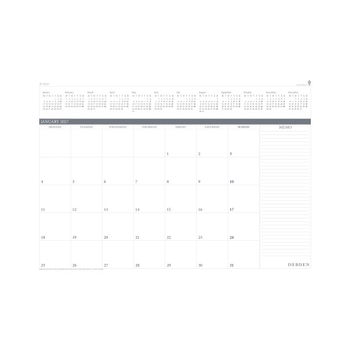 Debden Table Top Planner Refill Month To View 370X530mm (Pre-Order Now for 2027) ** ETA 30/9/2026 **
