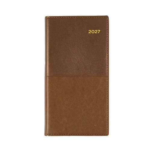 Collins Vanessa Diary Week To View B6/7 Tan (Pre-Order Now for 2027) ** ETA 30/9/2026 **