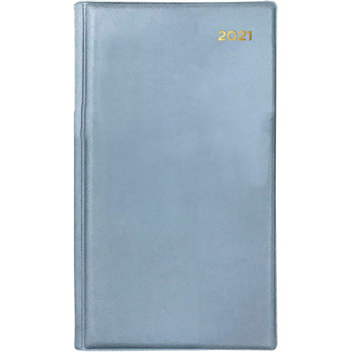 Collins Belmont Pocket Diary Week To View B6/7 Grey (2024)