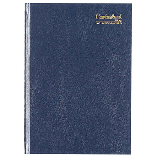 CUMBERLAND DIARY CASEBOUND A5 WEEK TO VIEW BLUE (2024)