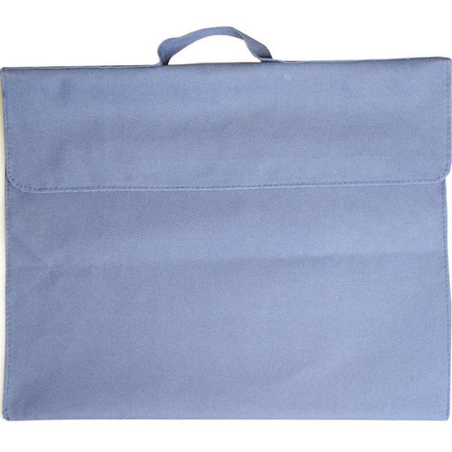 Library Bag Polyester Blue with Hook & Loop Closure 600D
