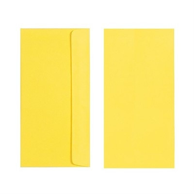 Quill Coloured Envelope 80gsm DL - Lemon Pack of 25 (94019)