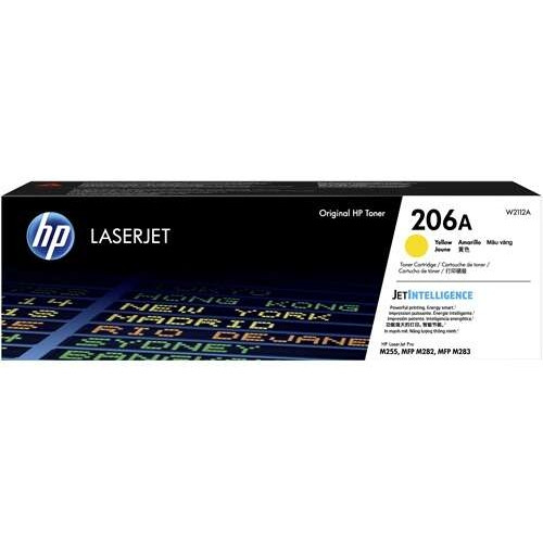 HP #206A YELLOW TONER W2112A (SUIT HP LASERJET PRO M255,HP LASERJET PRO M282,HP LASERJET PRO M283)