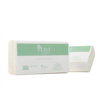 LIVI BASICS MULTIFOLD HAND TOWEL 200 Sheets per Pack, 23cm x 23cm, 20 Packs per Carton x 10 Cartons (200 Packs)