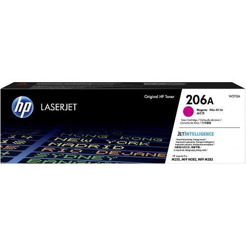 HP #206A MAGENTA TONER W2113A (SUIT HP LASERJET PRO M255,HP LASERJET PRO M282,HP LASERJET PRO M283)