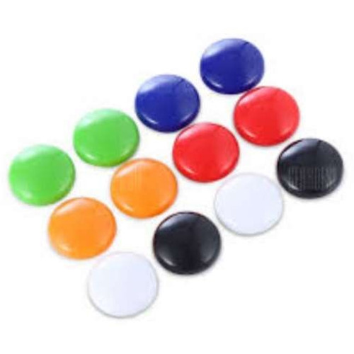 Deli Whiteboard Magnets 20mm Assorted Colours Pack of 12