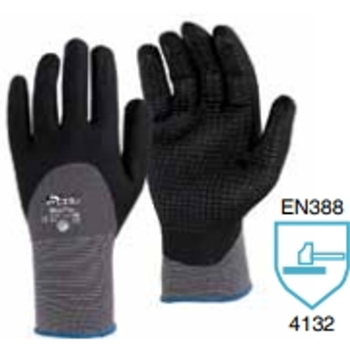 GLOVES MAXI PLUS WATER RESISTANT MICRO FOAM PALM Large