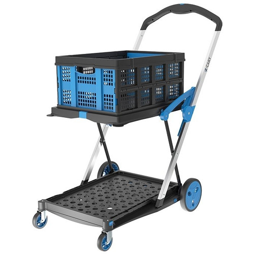 X-CART COLLAPSIBLE TROLLEY INCLUDES ONE COLLAPSIBLE CRATE/BASKET