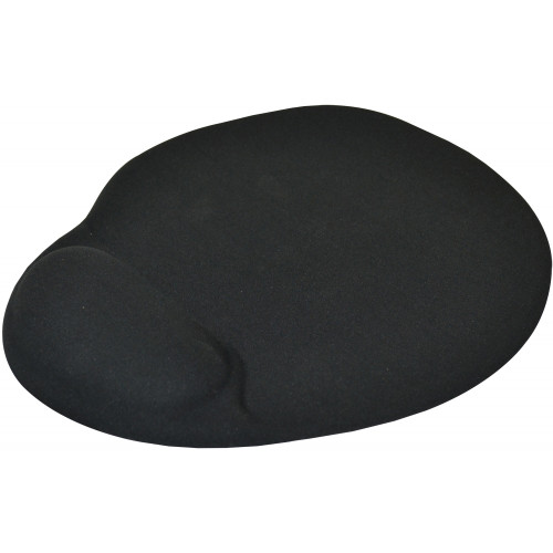 ITALPLAST Mouse Pad Gel Wrist Support Black, Each