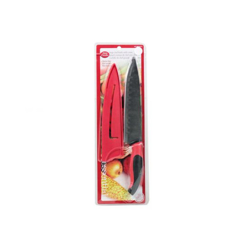 Large Chef Knife 32cm Stainless Steel (With Cover) (Betty Crocker)