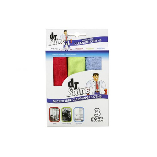 Cleaning Cloth Microfibre Pack of 3
