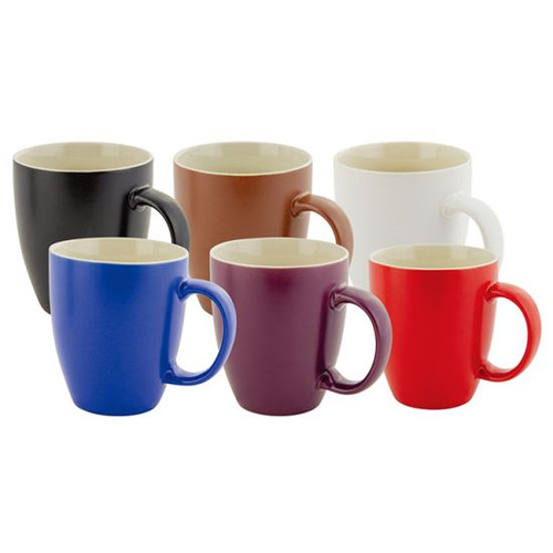 Coffee Mug Porcelain Bullet 450ml (Assorted Colours) KD0013