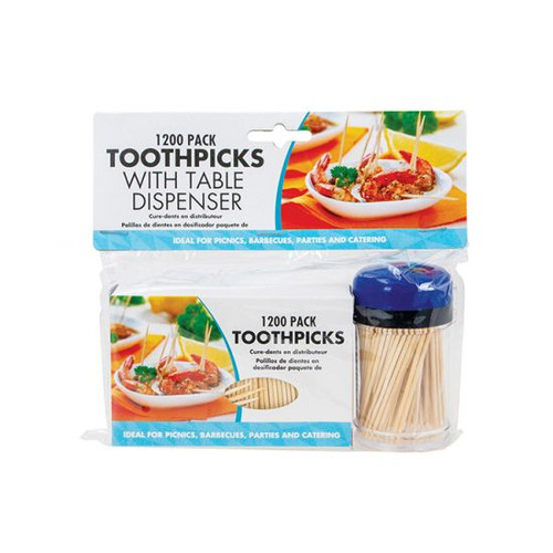 Toothpicks With Dispenser 8cm (Pack of 1200)