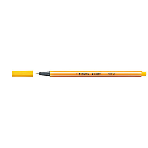STABILO POINT 88 FINELINER YELLOW (BX10)