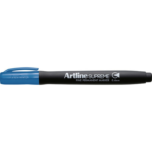 Artline Supreme Permanent Marker 0.4Mm Royal Blue (Box of 12)
