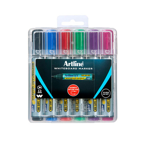 ARTLINE 577 WHITEBOARD MARKER ASSORTED HC (WLT6)