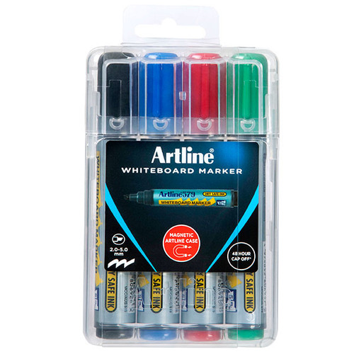 ARTLINE 579 WHITEBOARD MARKER ASSORTED HC (Pack of 4)