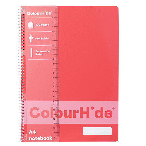 COLOURHIDE NOTEBOOK A4 120PG WATERMELON