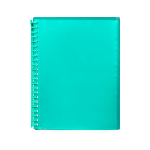 MARBIG REFILLABLE DISPLAY BOOK 20 POCKET INSERT COVER GREEN