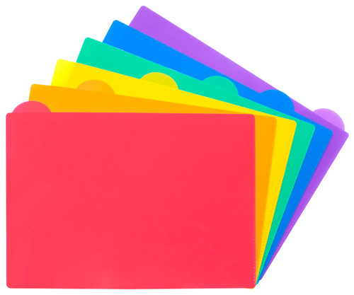 MARBIG DOCUMENT WALLET 6 FILES BRIGHTS (WLT6)