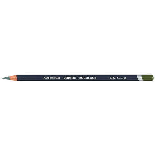 DERWENT PROCOLOUR PENCIL CEDAR GREEN 48 (Box of 6)