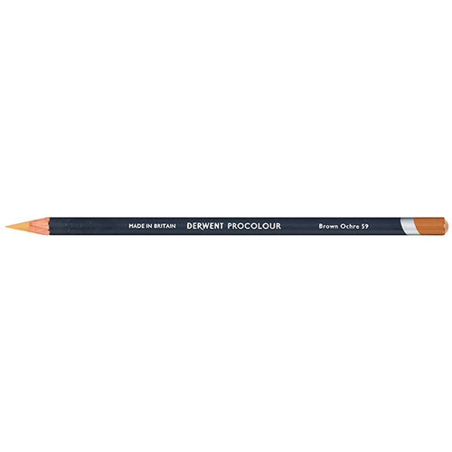 DERWENT PROCOLOUR PENCIL BROWN OCHRE 59 (Box of 6)