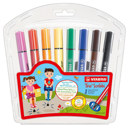 STABILO TRIO SCRIBBI WALLET 8 (WLT8)