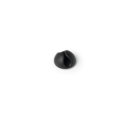 Durable Cavoline Self-Adhesive Cable Clips 1, Graphite, Pack of 6