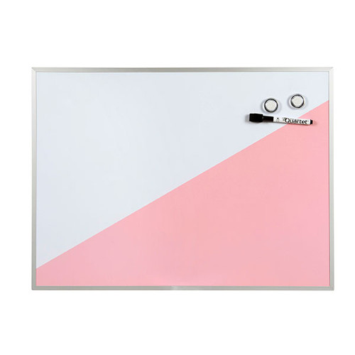 QUARTET GEO WHITEBOARD PINK 430X580MM