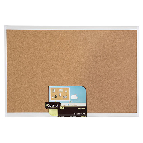 QUARTET CORKBOARD WHITE FRAME 600X900MM