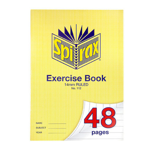 SPIRAX 112 EXERCISE BOOK A4 48PG 14MM 70gsm