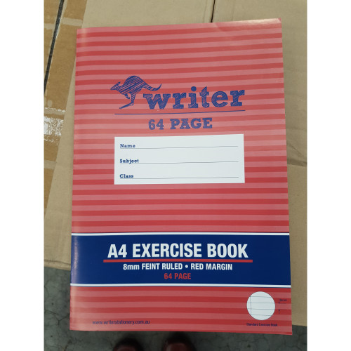 Writer Exercise Book A4 8mm Feint Ruled 70gsm 64 Page (Equivalent to NPM-EB6501)