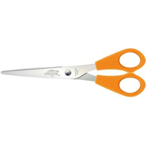 OFFICE CHOICE SCISSORS Orange Handle 6.25 0379600 ** While Stocks Last **