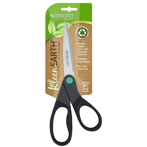 WESTCOTT KLEENEARTH 203MM (8") STRAIGHT HANDLE SCISSORS