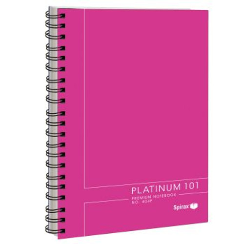 SPIRAX 404 PLATINUM NOTEBOOK A4 102 Pages Pink