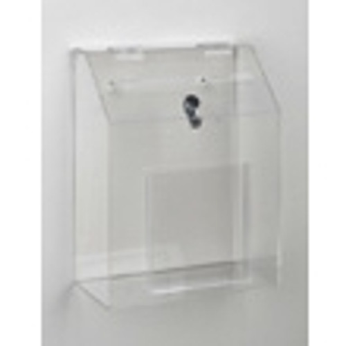 Wall Mount Ballot Box With A5 Form Holder Pocket