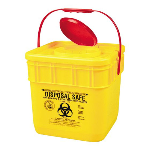 AEROHAZARD Sharps Disposal Container 12.5L, Each