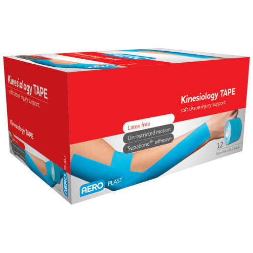 AEROPLAST Kinesiology Tape 5cm x 5M, Box of 12