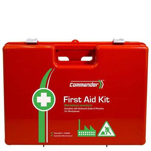 COMMANDER 6 Series Plastic Rugged First Aid Kit 43 x 14.5 x 30.5cm
