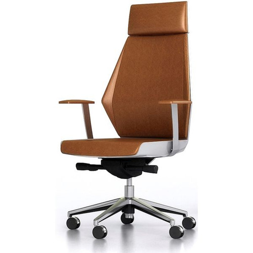 EVOLUTION EXECUTIVE CHAIR W 560 x D 550 x H 1210-1310mm Tan/White