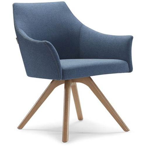 TULIP TUB CHAIR W 680 x D 620 x H 860 x 460mm Blue
