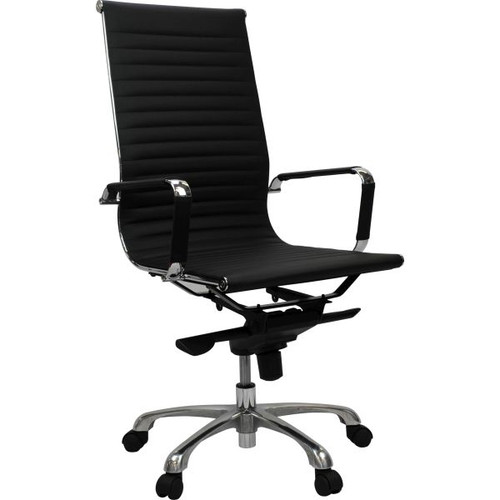 AERO HIGH-BACK MANAGER CHAIR W 590 x D 610 x H 1090-1160mm Black PU