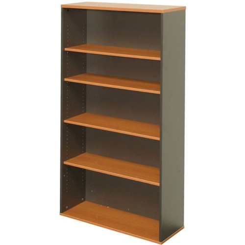 FURNX BOOKCASE CHERRY/IRONSTON H1800 X W900 X D300MM